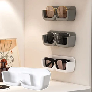 Caja de almacenamiento de gafas montada en la pared gafas de sol organizador estante vitrina soporte 1 pieza - Imagen 1 de 15