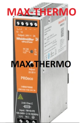 WEIDMULLER 1469470000 REPLACE 8708660000 CP SNT 72W 24V 3A POWER SUPPLY 100-240V - Image 1 of 4