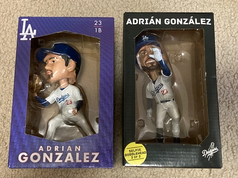 Adrian Gonzalez Lot Selfie & Golden Glove Los Angeles LA Dodgers Bobblehead SGA Cover