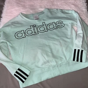 Adidas Crewneck Sweatshirt Youth Girls Size XL 16 - Picture 1 of 4