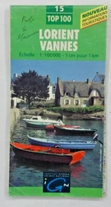 Institut Geogra Phique National Map 1:150,000 Lorient Vannes 1998 - Picture 1 of 4