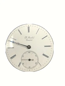 P.Andrie Geneve Pocket Watch Movement & Dial - Picture 1 of 9