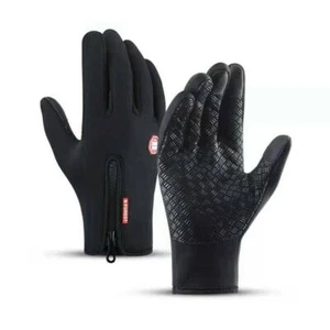 Fleece Lined Winter Gloves - Women & Men - Cold Weather Touch Screen Warm Gloves - Picture 1 of 17