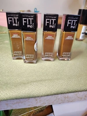 Maybelline New York Fit Me Dewy + Smooth Foundation # 375 Java 1oz Ea 4pcs  - Image 1 of 3