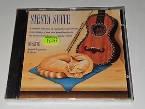 *NEW/SEALED* Siesta Suite Musette Spanish Guitar & Flute CD 15 Songs 1998 LAGO - Foto 1 di 3