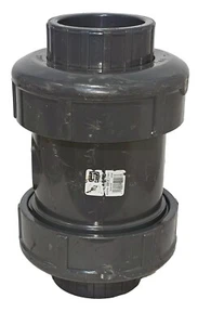 Spears 3" PVC1  150 PSI Schedule 80 True Union Ball Check Valves - Picture 1 of 3