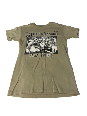 Camiseta De Colección Duke Hombre Old Fiddler’s Convention Galax,Virginia 79th S Caqui EE. UU. Foto 1 de 4