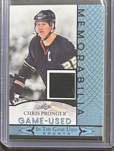 2024 Leaf In The Game Used Memorabilia - Chris Pronger Patch GUM-27 - Picture 1 of 2