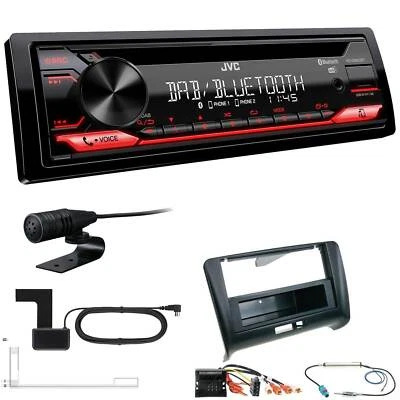 JVC KD-DB622BT Radio inkl. kfz-spezifischem Einbauset für Audi TT 2006-2014 - Bild 1 von 4