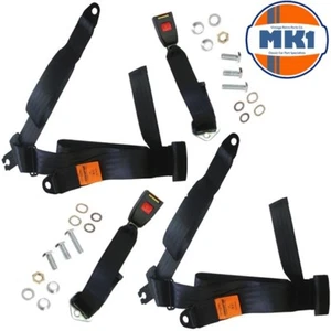 Mk1 Oldtimer Teile Vorne 3 Punkt Inertia Voll Automatisch Sitzgurt Set Paar - Bild 1 von 1