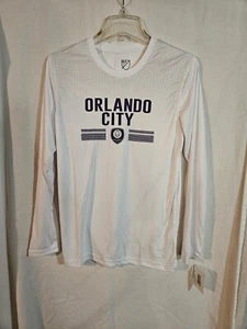 Orlando City SC MLS Jugend Langarm T-Shirt In Weiß Größe Large (14/16) - Bild 1 von 5