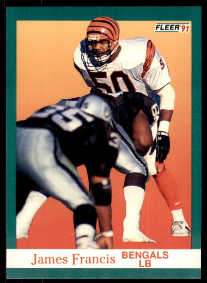 1991 FLEER JAMES FRANCIS CINCINNATI BENGALS #20 - Image 1 of 2