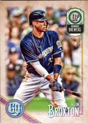 2018 Topps Gypsy Queen #279 Keon Broxton Milwaukee Brewers - Image 1 of 2