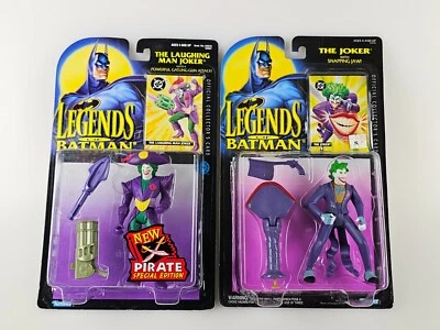 2x Lot The Joker Snapping Jaw & Laughing Man Pirate Legends of Batman 1994 1995 - Image 1 of 4