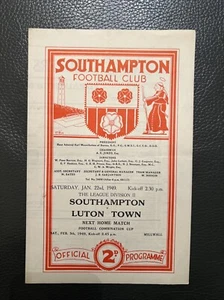 22.1.1949. Southampton v Luton Town, (Div 2). - Picture 1 of 2