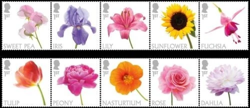 GB 2023 SG5000-09 FLOWERS - COMPLETE SET - MNH - Image 1 of 1