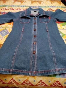 Next New Girls Denim Dress 5-6 Yr - Picture 1 of 4
