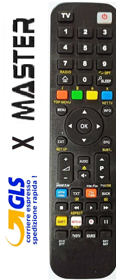 Telecomando di ricambio per MASTER selezionare il modello arriva già pronto - Immagine 1 di 1