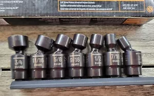 GEARWRENCH 84974 X-Core 7pc 3/8 in. 6-Pt Pinless SAE Universal Impact Socket Set - Picture 1 of 12