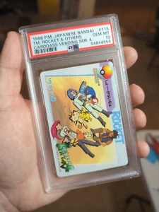 Pokemon Japanese Bandai Carddass Anime Collection #115 Team Rocket Others PSA 10 - Picture 1 of 3