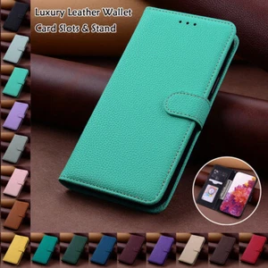 For Xiaomi Redmi Note 13 12 14 Pro+ 5G 13C Luxury Leather Wallet Flip Cover Case - Picture 1 of 60