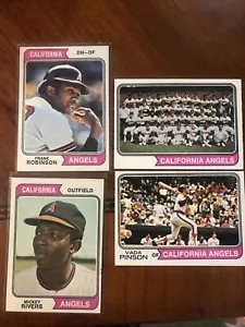 1974 CALIFORNIA ANGELS TOPPS BASEBALL Robinson SET SQUADRA PARZIALE - 25 CARTE - Foto 1 di 12