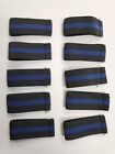 10-PACK Hero's Pride Thin Blue Line Stripe Mourning Band for Police Badges 3/4