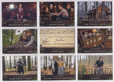 Outlander Season 4, Complete (Fraser’s Ridge) Chase Card Set R1-9 - Image 1 of 2