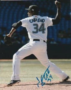 JOEL CARRENO SIGNED TORONTO BLUE JAYS 8x10 PHOTO! Autograph PROOF - Picture 1 of 2