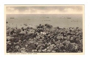 Vintage Postcard c1920s - Freetown and Harbour, Sierra Leone. Africa. Pub. Tucks - Imagen 1 de 2