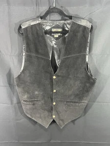 Scully Black Snap Button Vest Size XL - Picture 1 of 10