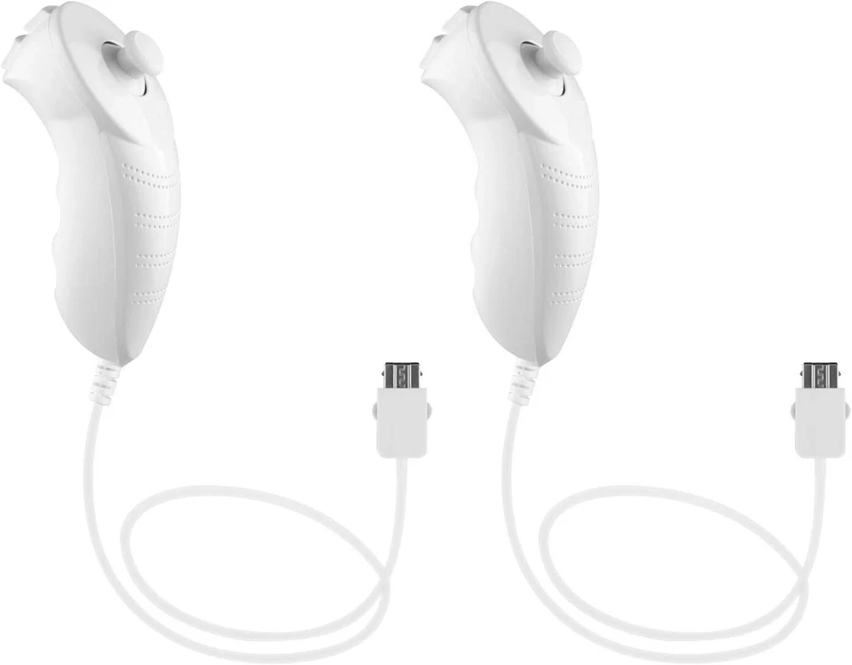 2Packs Nunchuck Controller Remote Replacement for Nintendo Nunchuk Wii U Console - Image 1 of 4