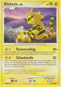 Pokemon Diamant & Perl 81/130 - Elektek Deutsch - Bild 1 von 1