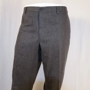 Pantalones de vestir Ralph Lauren Black Label Italia nuevos grises lisos para hombre talla 38" W x 38" L - Imagen 1 de 10