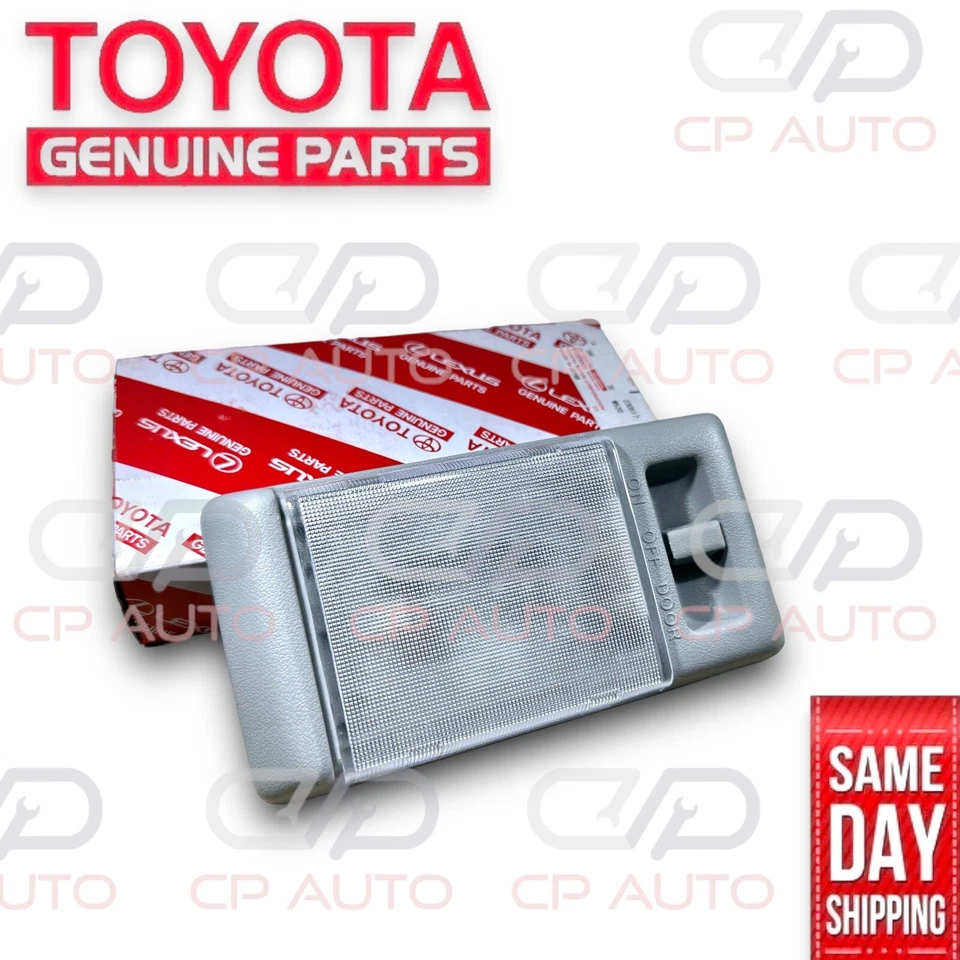 93-97 TOYOTA LAND CRUISER FZJ80 REAR INTERIOR ROOF DOME LIGHT LAMP GRAY OEM NEW - Image 1 of 4