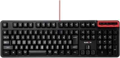 ELECOM USB-A Gaming Keyboard 108 key TK-DUX30BK - Image 1 of 2