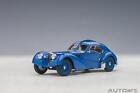 1:43 Autoart Bugatti 57Sc Atlantic 1938 Blue Spoked Rims Blue AA50947 Model