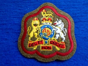 NEW BRITISH R.A.M.C. REGIMENTAL SERGEANT MAJOR EMBROIDERED RANK BADGE - Picture 1 of 3