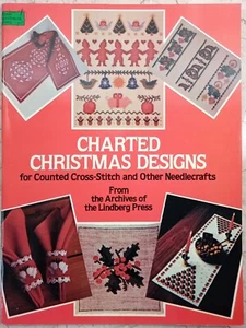 Weihnachten Karten Designs Pixie Elfe Kreuzstich Handarbeit Lindberg Vintage Dover - Bild 1 von 11