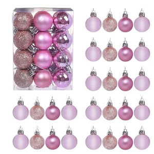 GOOTRADES Set of 24 Mini Shatterproof Christmas Balls Tree Ornaments Party De... - Picture 1 of 7
