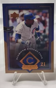 Sammy Sosa 2004 colección de diamantes cubierta superior línea de estrellas #18 - Imagen 1 de 2