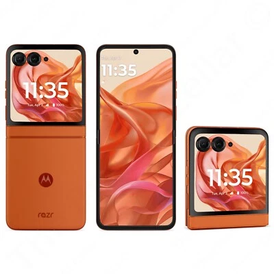 Motorola Razr 2024 XT2453 256GB Unlocked 6.9 Folding pOLED 6E 5G Spritz Orange