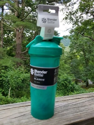 Botella licuadora clásica 28 oz coctelera de proteínas/batidos verde esmeralda ¡Nueva! Foto 1 de 4