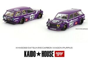 KAIDO HOUSE MINI GT DATSUN 510 WAGON CARBON VI*PRE ORDER* (PURPLE) FREE SHIPPING