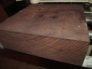 NICE KILN DRIED WENGE PLATTER BLANK LATHE TURNING LUMBER BOWL 8" x 8" x 2" - Picture 1 of 2