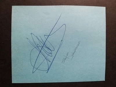 Formula 1 - Autografo Stefan Johansson su bigliettino. - Immagine 1 di 2