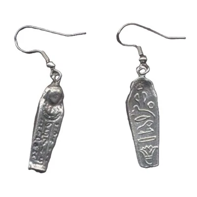 PENDIENTES ATAÚD MOMIA PELTRE VINTAGE Sarcófago Rey Tut Dije Egipcio Joyería Foto 1 de 2