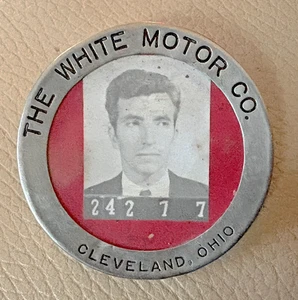 WW2-Era Employee Photo Badge: WHITE MOTOR CO Cleveland; Trucks/Military Vehicles - Picture 1 of 2
