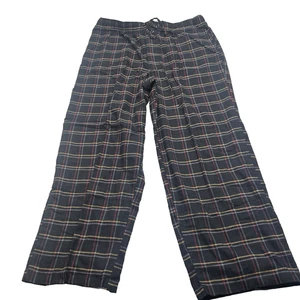 Pigiama uomo Croft & Barrow blu grigio plaid flanella pantalone 3XLT nuovo con etichette - Foto 1 di 7