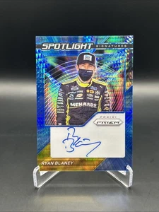 2021 Panini Prizm Spotlight Signatures Blue Hyper #5/5 Ryan Blaney Auto - Picture 1 of 2